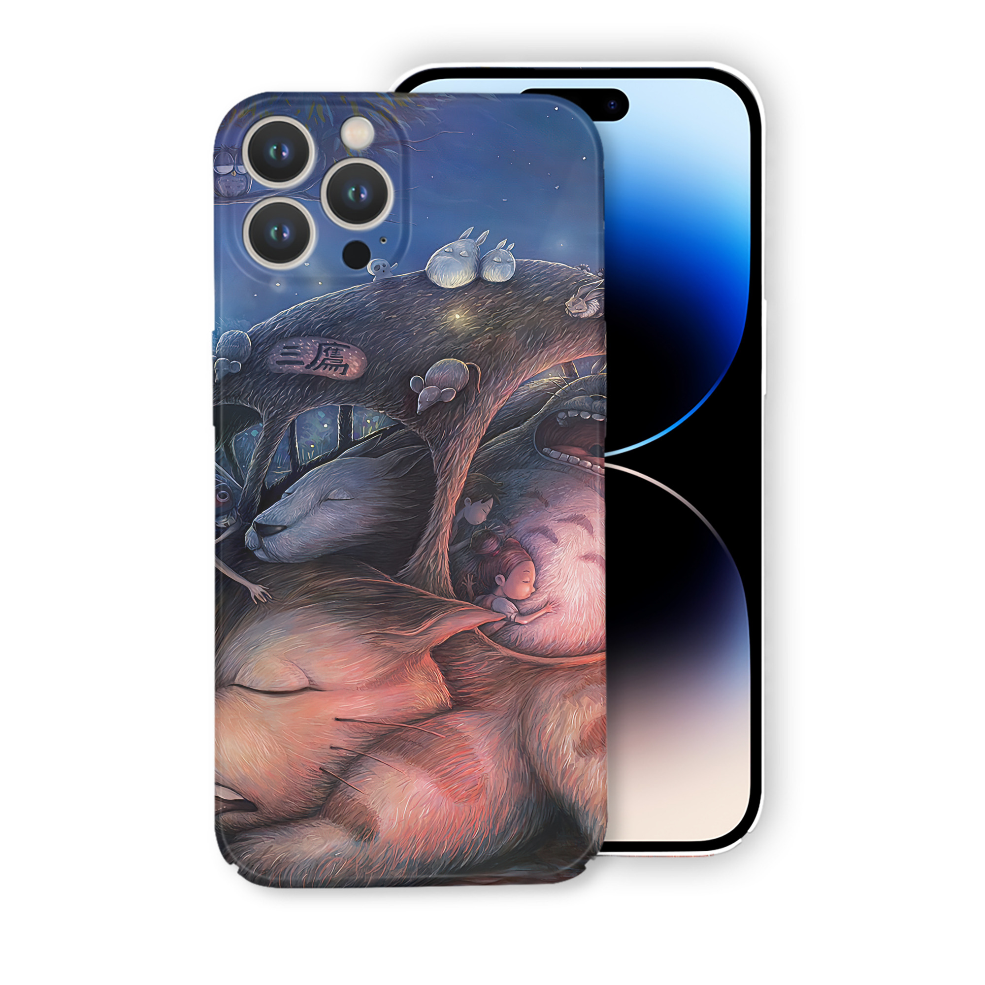 （画像用） となりのトトロ 草壁メイ 草壁サツキ My Neighbor Totoro Satsuki Kusakabe Mei Kusakabe 【iPhone 14シリーズ対応】ハードケース
